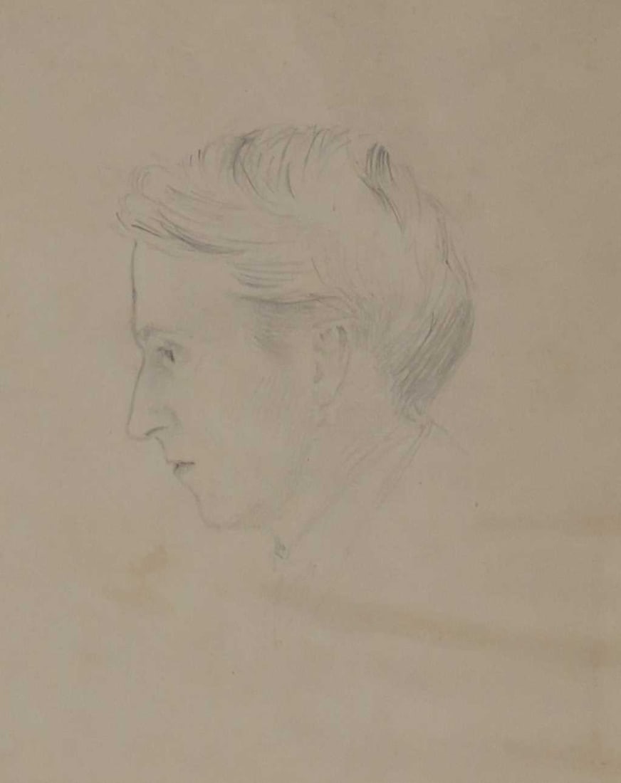 CHARLES FAIRFAX MURRAY (1849-1919) PORTRAIT OF E.W.T TAUNLEY: CHARLES FAIRFAX MURRAY (1849-1919) PORTRAIT OF E.W.T TAUNLEY Inscribed below mount and dated 3/10/(18)66 Pencil Provenance: With Rupert Maas Gallery London (11.5cm x 9cm)
