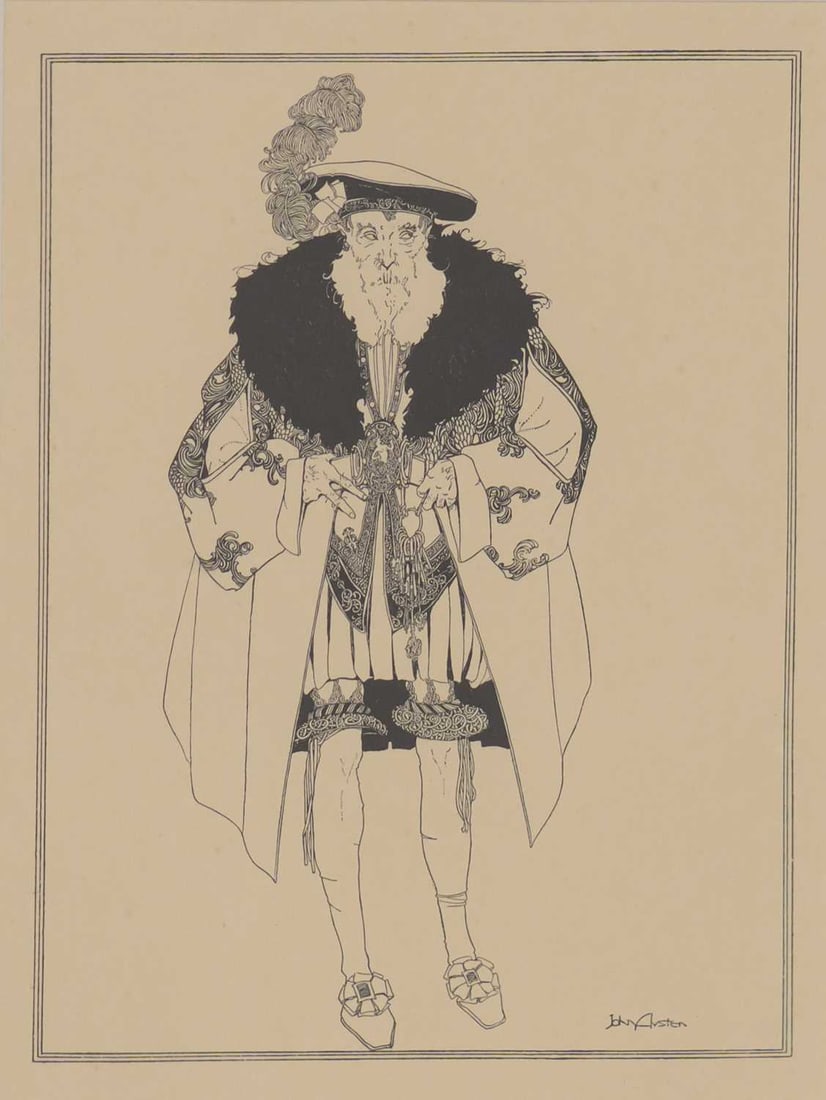 V AFTER JOHN ARCHIBALD AUSTEN (1886-1948) POLONIUS FROM SHAKESPEARE'S HAMLET (1 of 2)