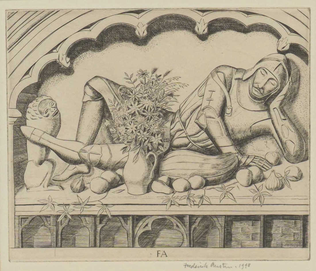 ‡ FREDERICK GEORGE AUSTIN (1902-1990) TOMB OF A KNIGHT (1 of 2)