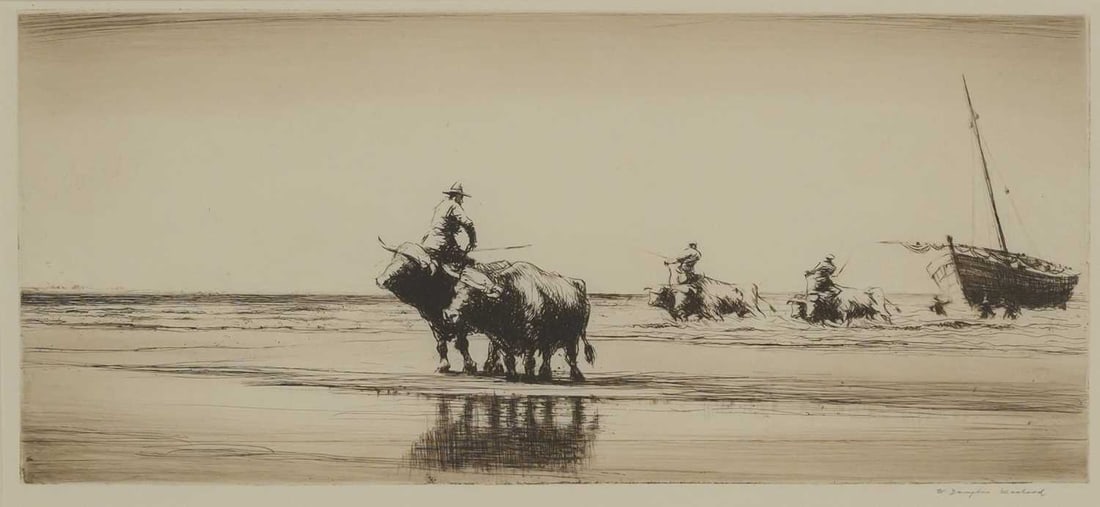 ‡ WILLIAM DOUGLAS MACLEOD (1892-1963) VALENCIA BEACH (1 of 6)