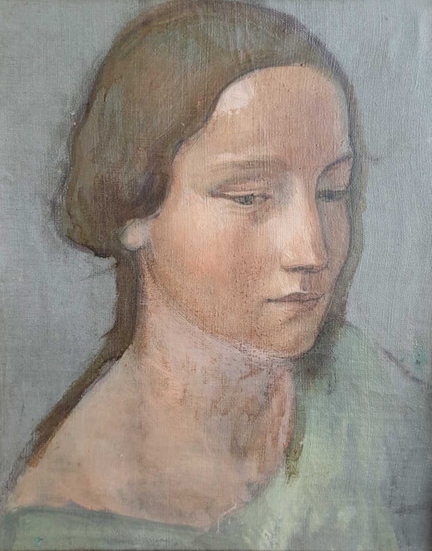 ‡ CIRCLE OF SUZANNE FABRY (BELGIAN 1904-1985) PORTRAIT OF A LADY (1 of 4)