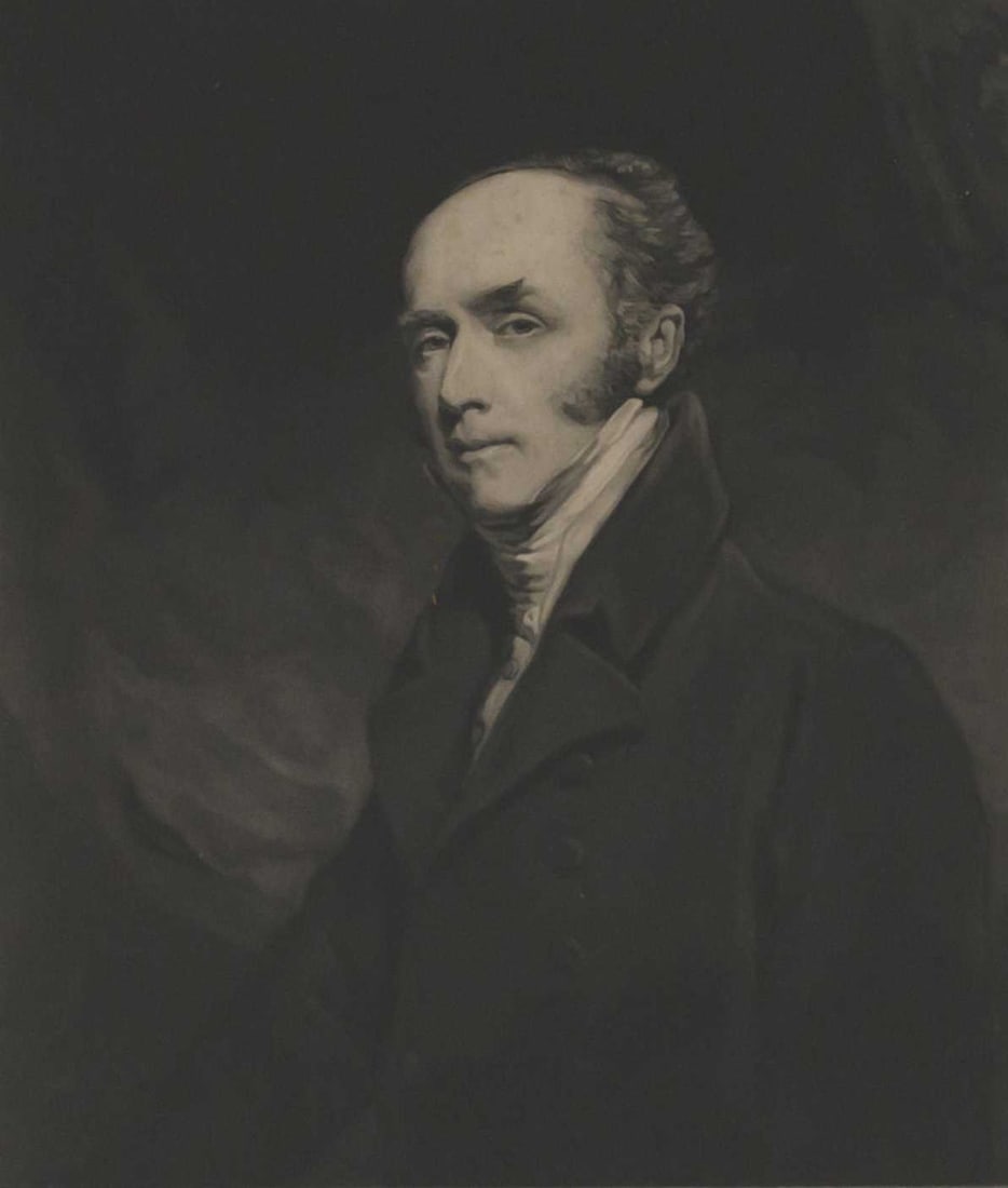 AFTER JOHN JACKSON (1778-1831) PORTRAIT OF CHARLES GREY, 2ND EARL GREY, PRIME MINISTER FROM: AFTER JOHN JACKSON (1778-1831) PORTRAIT OF CHARLES GREY, 2ND EARL GREY, PRIME MINISTER FROM 1830-1834 Mezzotint by William James Ward (29cm x 23cm)