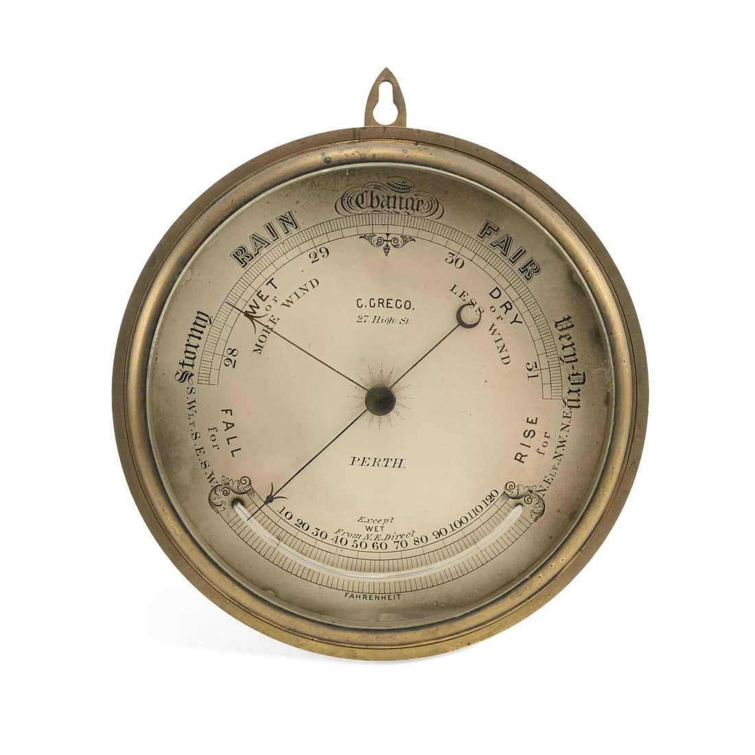 A VICTORIAN BAROMETER CIRCA 1900 (1 of 1)