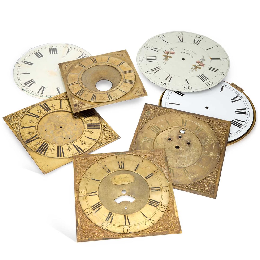 A COLLECTION OF CLOCK DIALS (1 of 1)