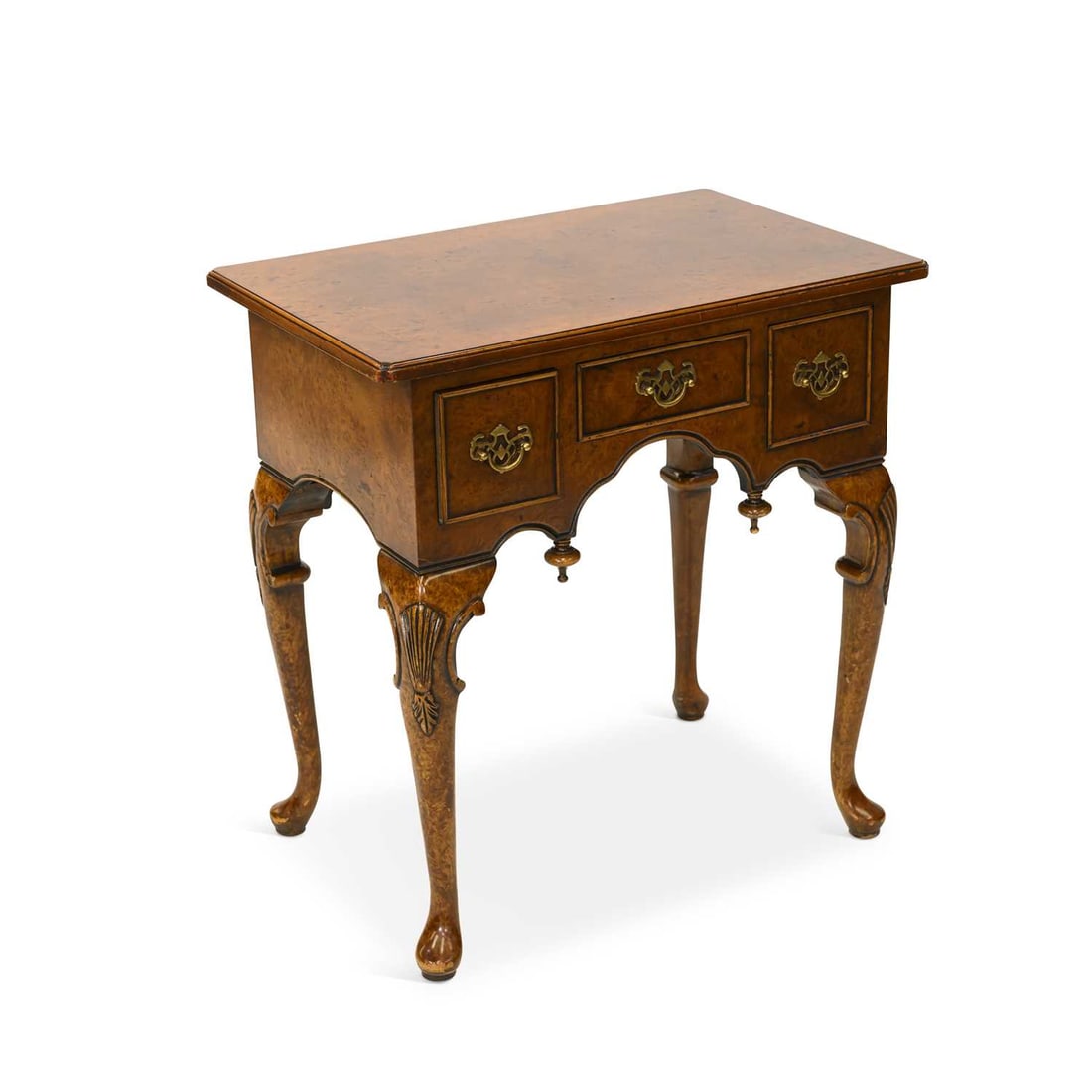 A QUEEN ANNE STYLE WALNUT LOWBOY EARLY 20TH CENTURY (1 of 1)