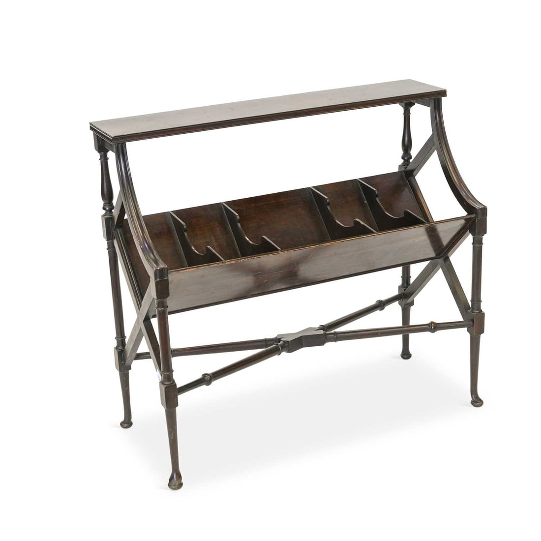 A GEORGE III STYLE MAHOGANY BOOK TROUGH EARLY 20TH CENTURY (1 of 1)