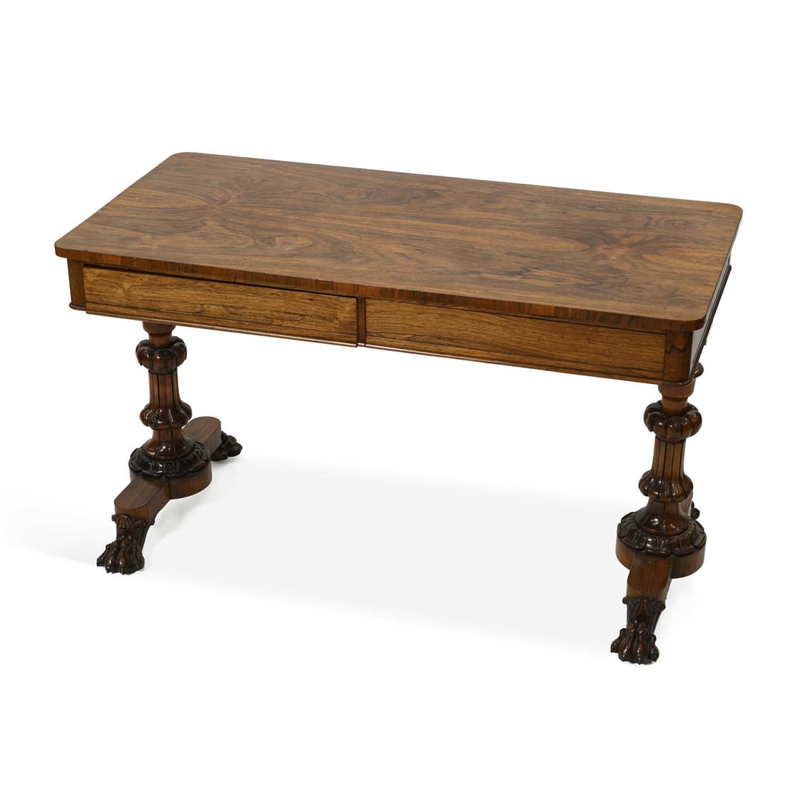 A WILLIAM IV ROSEWOOD LIBRARY TABLE (1 of 1)