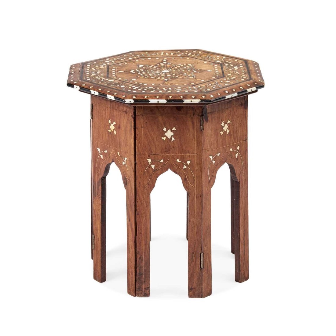 § AN EARLY 20TH CENTURY MOORISH INLAID HARDWOOD OCCASIONAL TABLE (1 of 1)