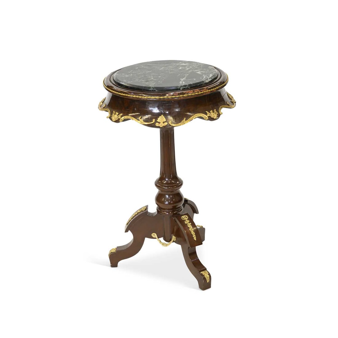 AN EMPIRE STYLE MARBLE-TOPPED MAHOGANY GUERIDON (1 of 1)