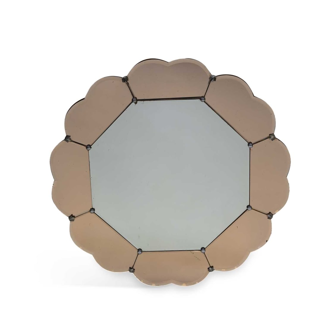 AN ART DECO FRAMELESS MIRROR (1 of 1)