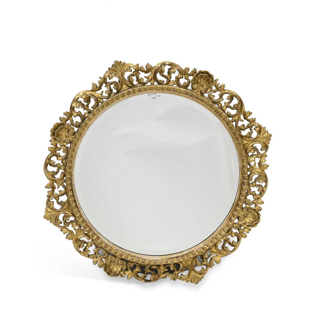 AN EARLY 20TH CENTURY BAROQUE STYLE GILT-FRAMED MIRROR (1 of 1)
