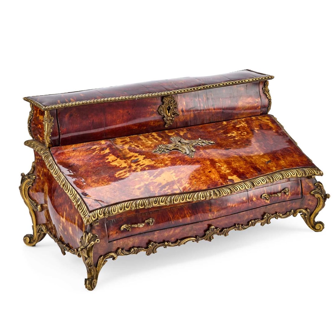 A LARGE FRENCH ORMOLU MOUNTED WRITING BOX CIRCA 1870 (1 of 3)