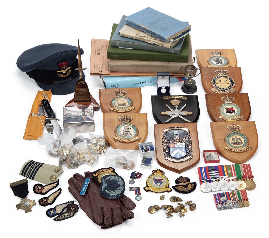 A SECOND WORLD WAR AND LATER MEDAL GROUP, MINIATURES AND RELATED EPHEMERA: comprising the mounted group formed of a War Medal, George VI General Service Medal (G.S.M) with Brunei, Malaya, Palestine 1945-48 and an oak leaf clasp, a Pingat Jasa Malaysia (PJM), an Order of the 