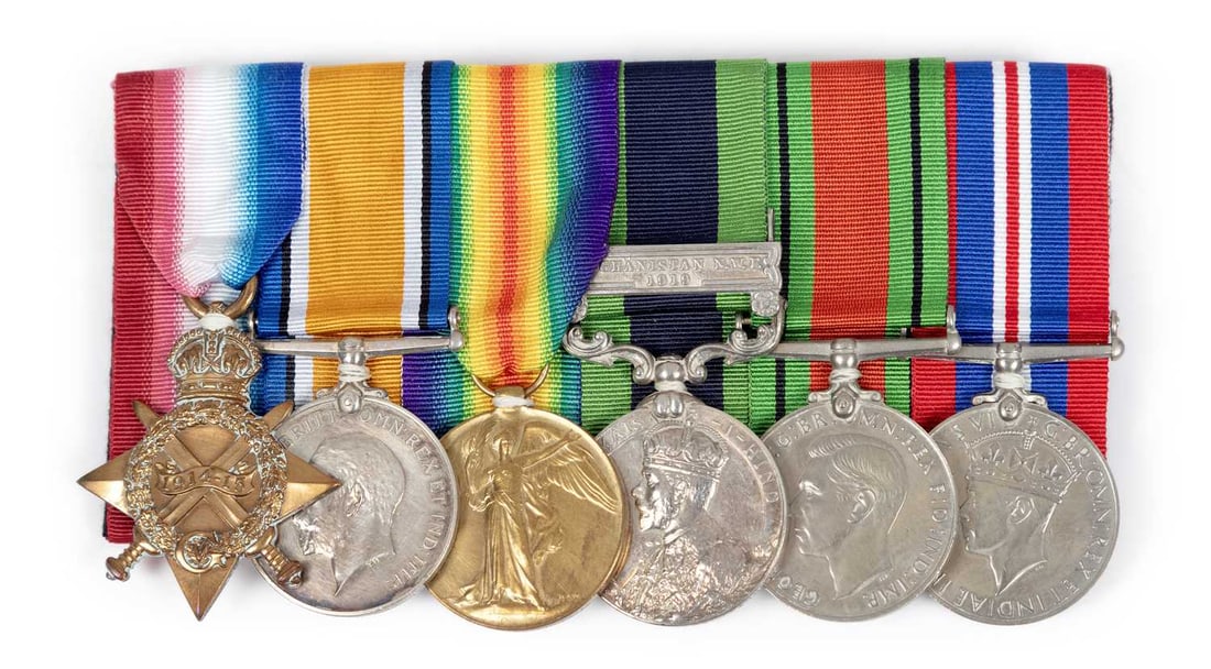 A FIRST WORLD WAR AND SECOND WORLD WAR MEDAL GROUP (1 of 1)