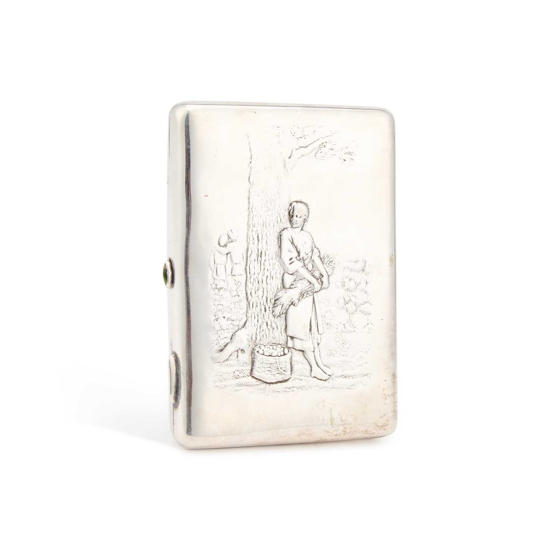 AN EARLY 20TH CENTURY RUSSIAN SILVER CIGARETTE CASE (1 of 3)