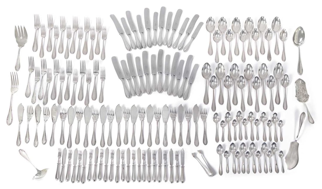 A LARGE QUANTITY OF POLISH SILVER FLATWARE 20TH CENTURY (1 of 8)