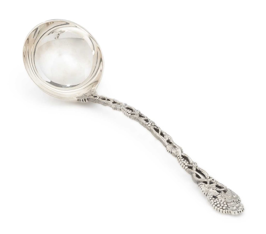 AN ELIZABETH II SILVER LADLE (1 of 2)