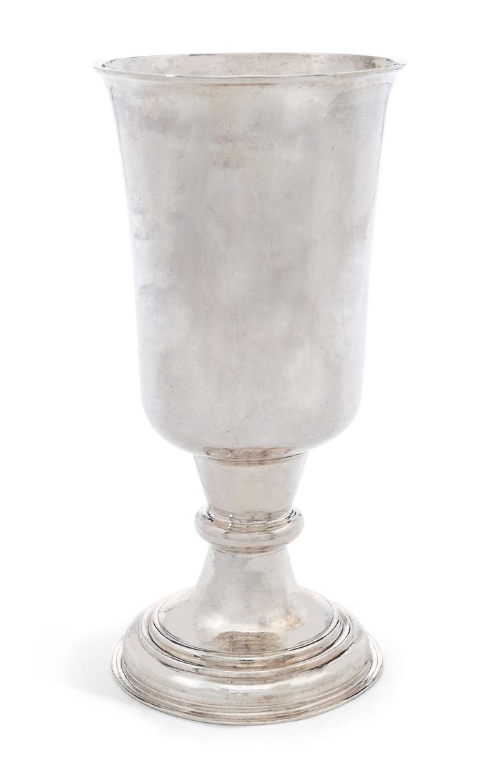 A GEORGE I SILVER GOBLET (1 of 2)