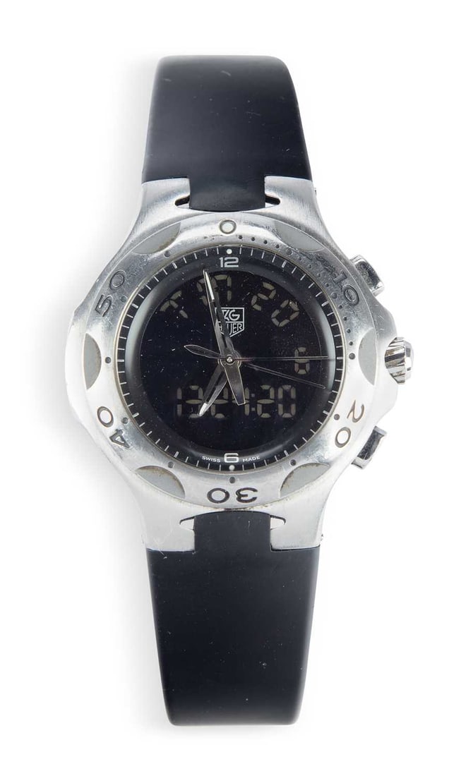 A GENTS STEEL TAG HEUER KIRIUM STRAP WATCH (1 of 1)