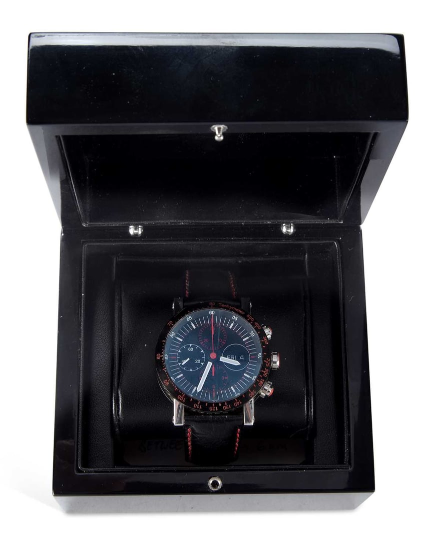 A GENTS STEEL TEMPTION CHRONOGRAPH WATCH (1 of 1)