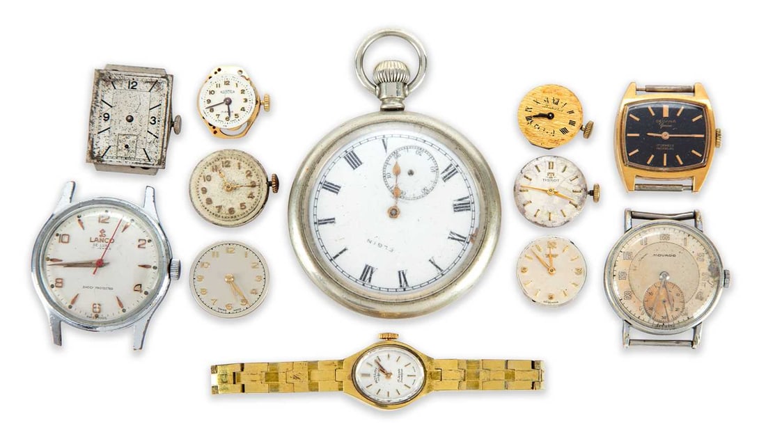 A GROUP OF WATCHES AND MOVEMENTS (1 of 1)