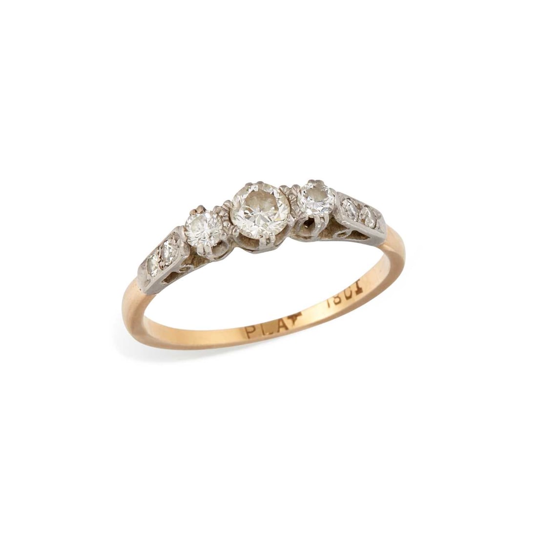 A DIAMOND THREE STONE RING (1 of 1)