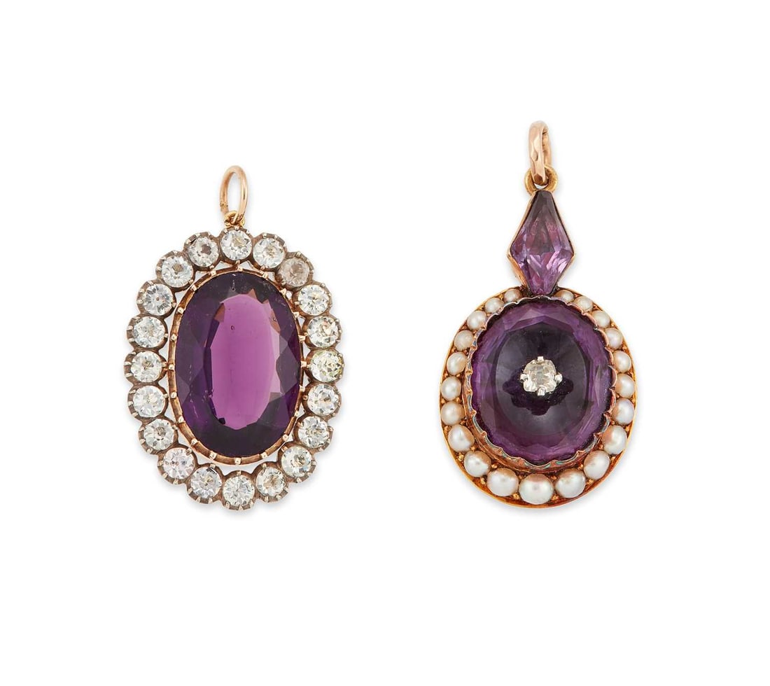 TWO ANTIQUE PENDANTS (1 of 1)