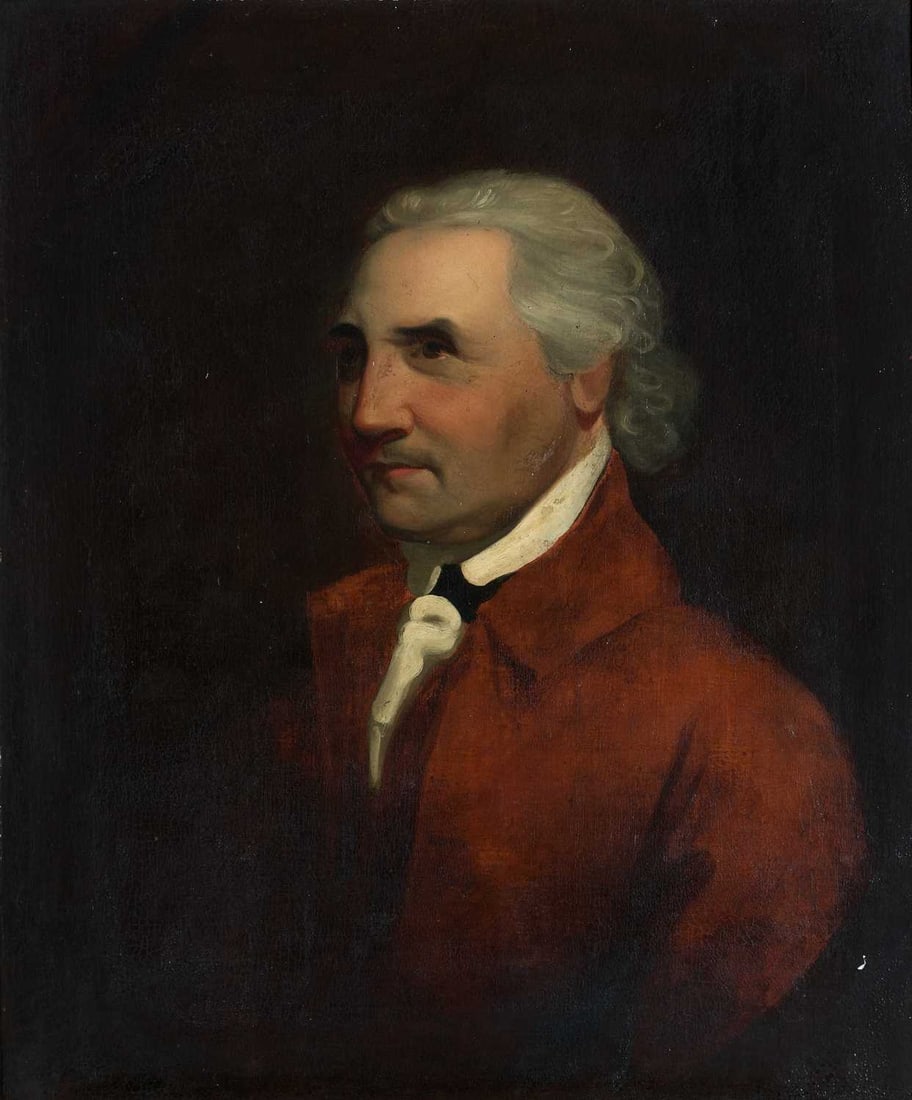 CIRCLE OF GILBERT STUART (AMERICAN 1755-1828) PORTRAIT OF COLONEL ISAAC BARRE (1726-1802) (1 of 3)