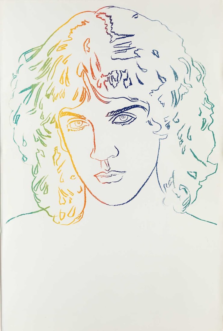 ARR - ANDY WARHOL (1928-1987) BILLY SQUIER (SEE F. & S. IIIB.7): Screenprint in colours, a trial proof, presumably unique in this composition Executed in 1982 Provenance: With Christies NY, 29th October 2015, Lot 47 (Andy Warhol @ Christie's: Sex, Drugs, and Rock&R