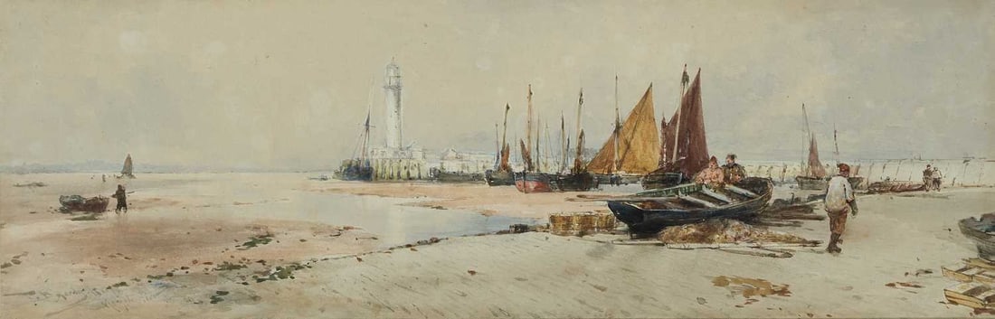 THOMAS BUSH HARDY (1842-1897) MARGATE PIER (1 of 3)