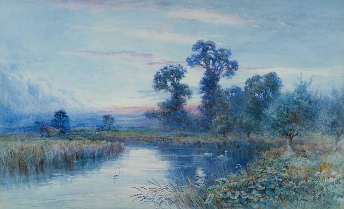 THOMAS NOELSMITH (1840-1900) A PAIR: NEAR ARUNDEL & CHRISTCHURCH, HANTS (1 of 4)