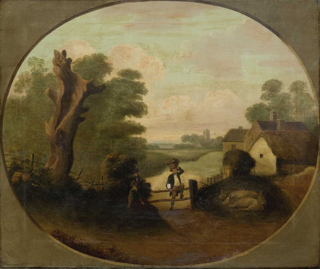 HENRY BAYNES (1800-1886) A PAIR OF COUNTRY LANDSCAPES (1 of 9)