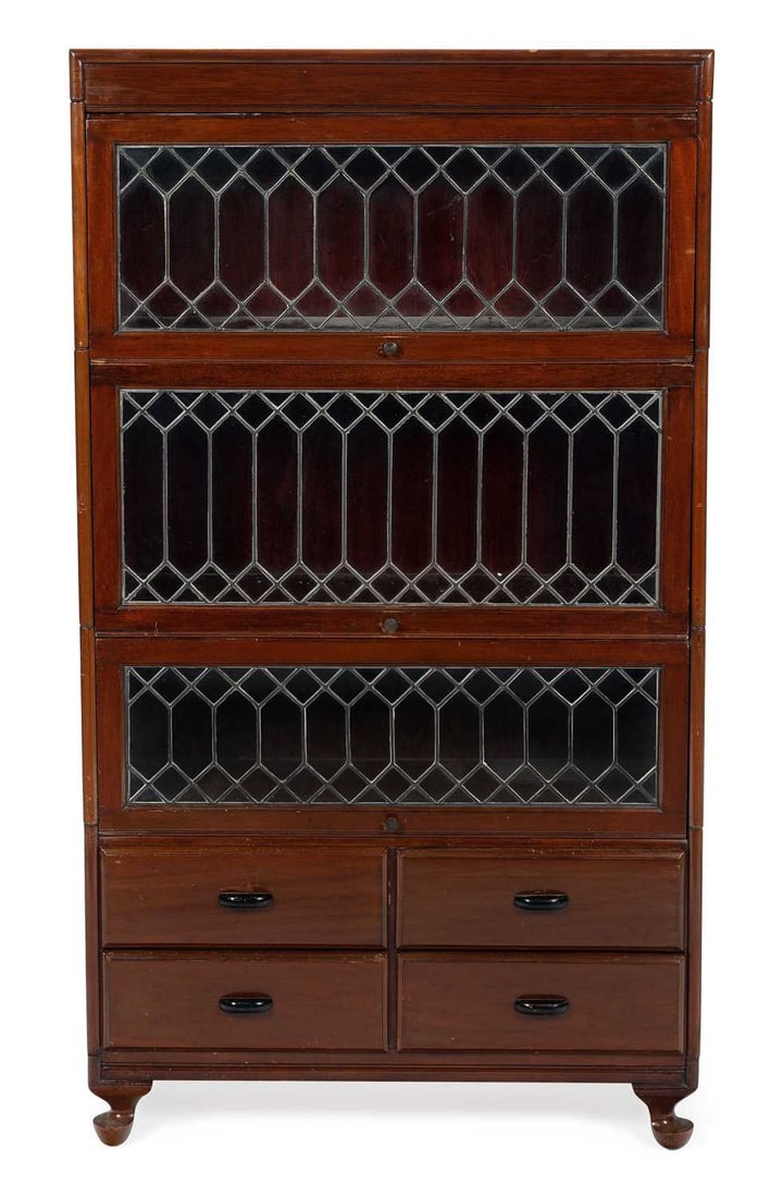 AN EARLY 20TH CENTURY MAHOGANY STACKING BOOKCASE (1 of 1)