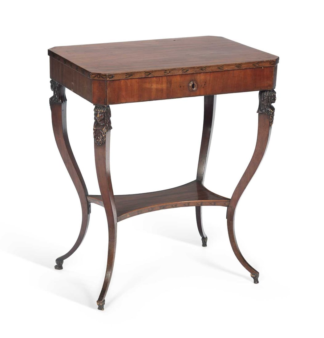 A CONTINENTAL MAHOGANY WORK TABLE EARLY 19TH CENTURY (1 of 1)