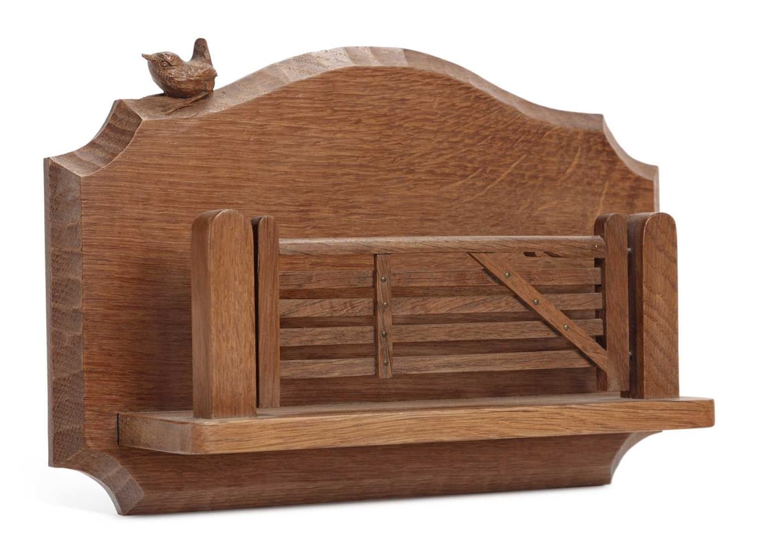 BOB HUNTER OF THIRLBY A WRENMAN OAK HANGING LETTER RACK (1 of 1)