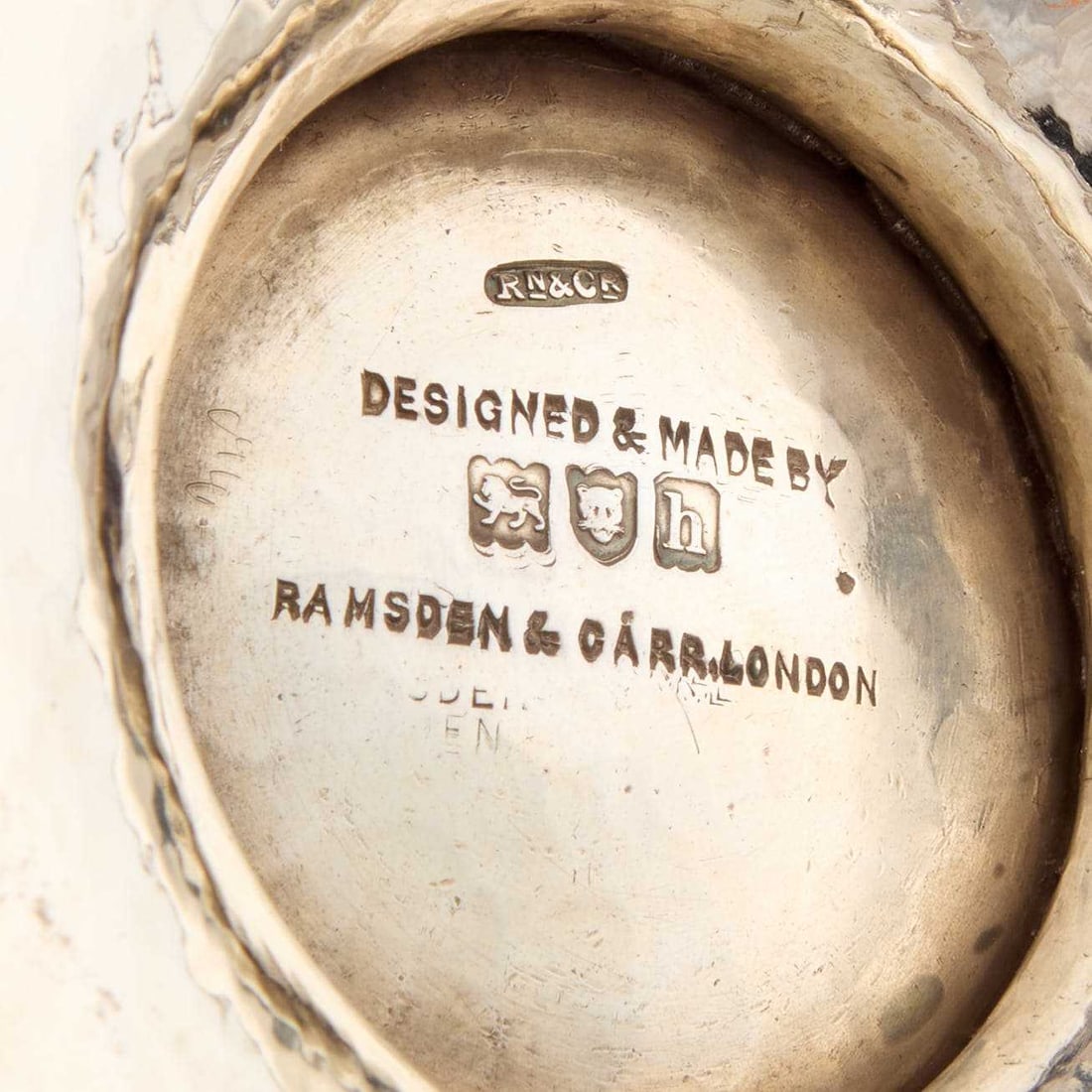 AN ARTS AND CRAFTS SILVER EWER - 3