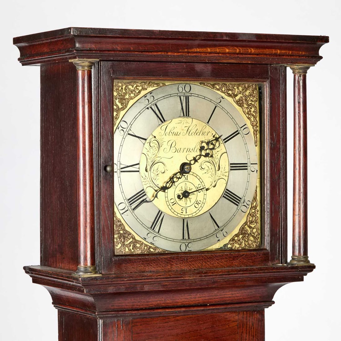 A THIRTY-HOUR LONGCASE CLOCK SIGNED TOBIAS FLETCHER, BARNSLEY - 2