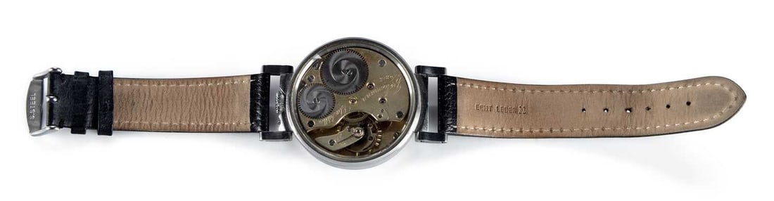 A GENTS STEEL J ASSMAN MARRIAGE WATCH - 2