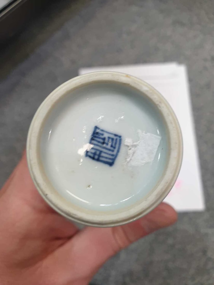 A CHINESE PORCELAIN VASE KANGXI PERIOD - 4