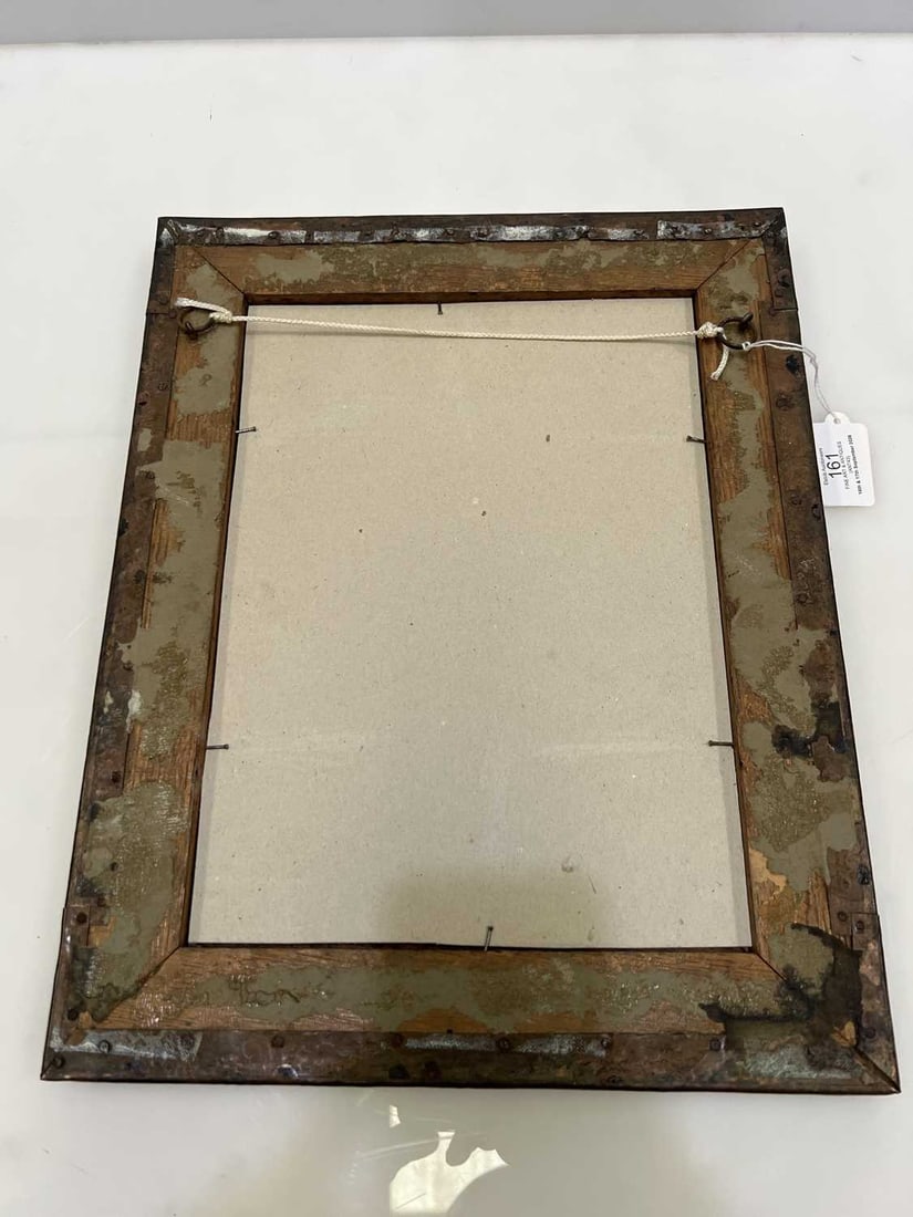 AN ARTS AND CRAFTS COPPER MIRROR CIRCA 1910 - 2