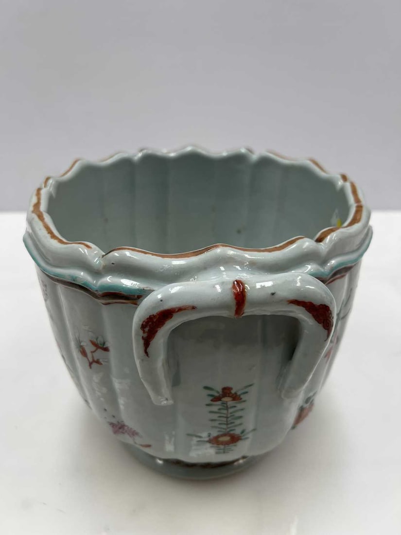 A CHINESE EXPORT FAMILLE ROSE WINE COOLER - 3