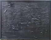 Gerhard Richter - Abstract black oil painting