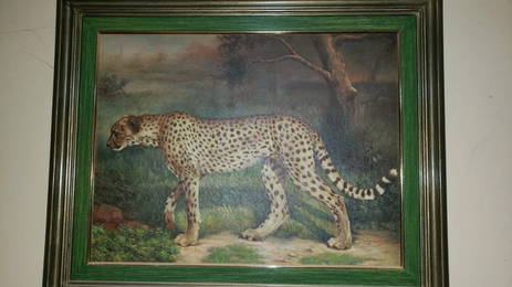 CHEETA  - Oil canvas DIEZ GALLO / Master Contemporary