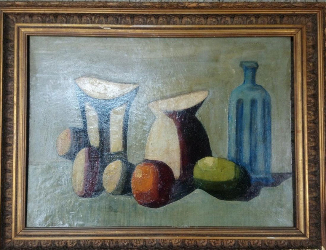Giorgio Morandi - Italian Master contemporary painting: Antique painting attributed to master Italian, Giorgio Morandi. No FRAMED.Dimensions: 25.5 x 32 Inches. Shipping to worldwide.....Giorgio Morandi:(born July 20, 1890, Bologna, ItalyÂ—died June 18,