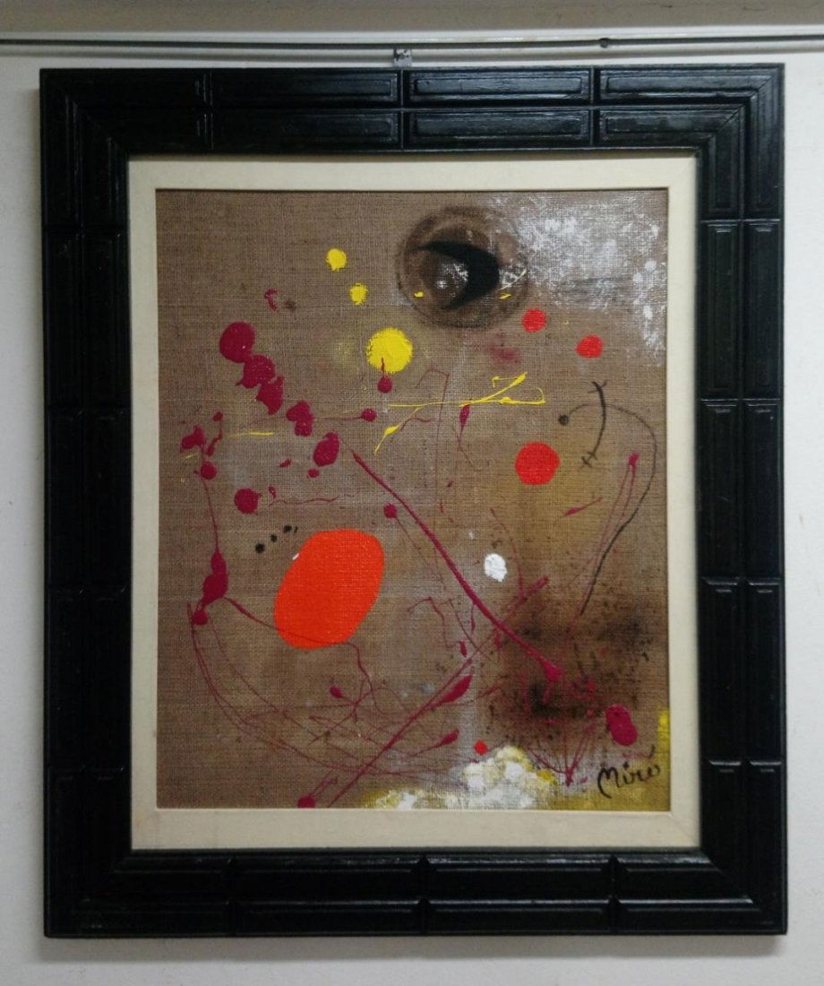 Joan Miró - Oil canvas attributed / Surrealist Artwork (1 of 10)