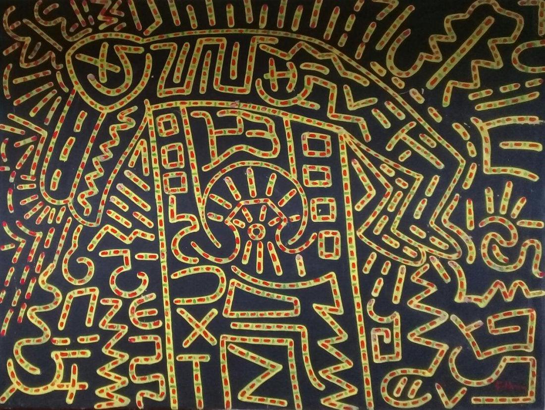 Keith Haring - American Por Art / Oil Painting (1 of 9)