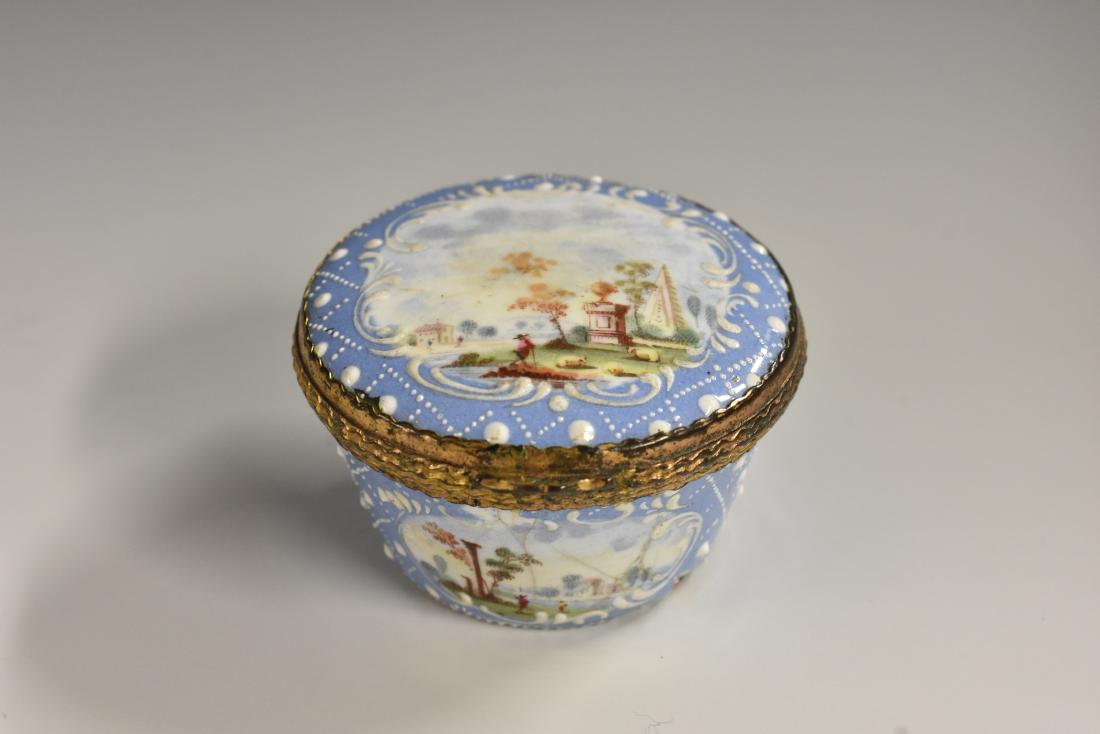 A George III South Staffordshire enamel basket shaped (1 of 1)