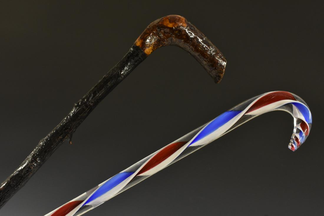 A late Victorian/early Edwardian novelty glass walking (1 of 1)