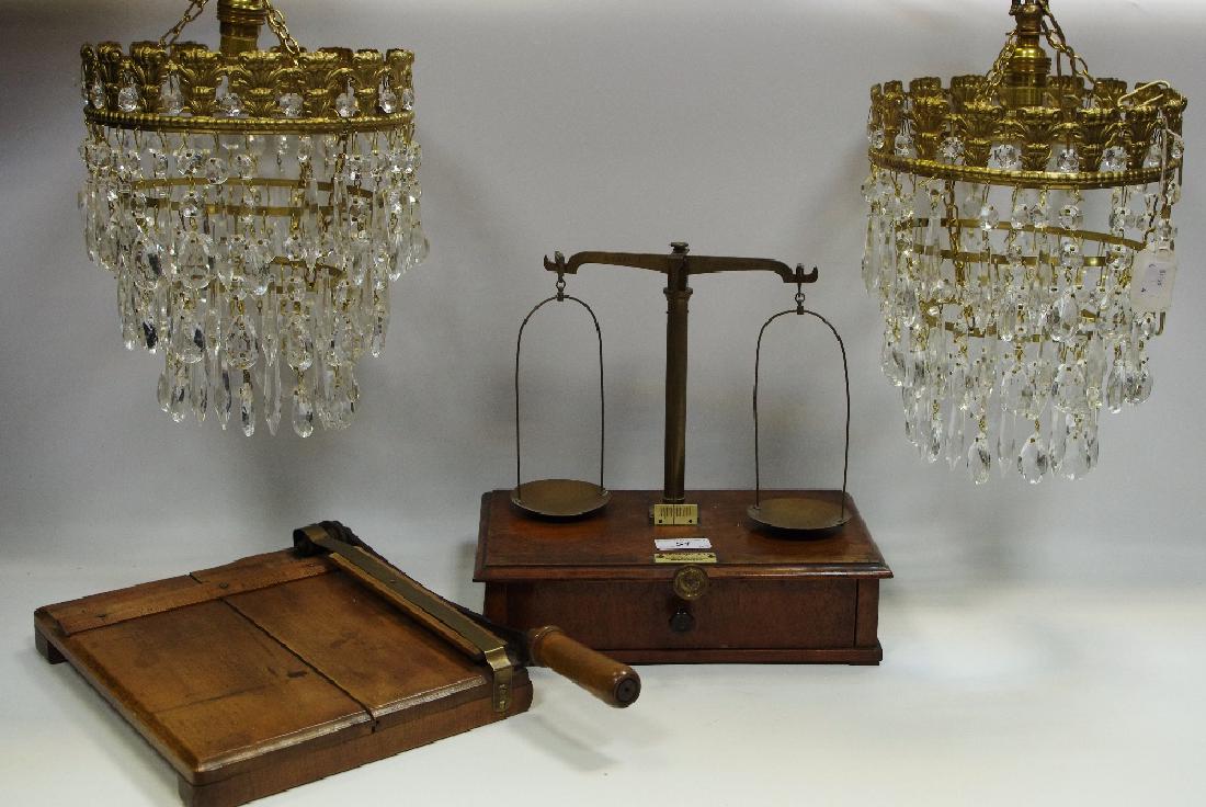 A set of balance scales and weights by Goodbrand and Co; (1 of 1)