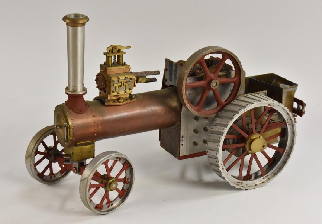 A 1 inch scale live steam model traction engine,